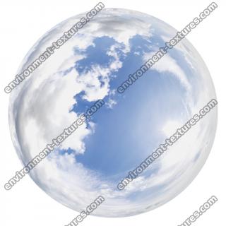 HDRi Skydome of Blue Clouded Sky 16K 